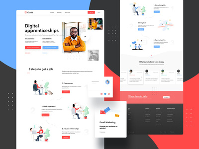 GenM Landing Page Design + Illustrations
