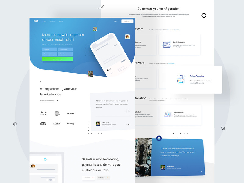 Bbot - Landing page + icons design landingpage webdesigner userinterfaces web ux uiux userinterfacedesign design webdesign ui