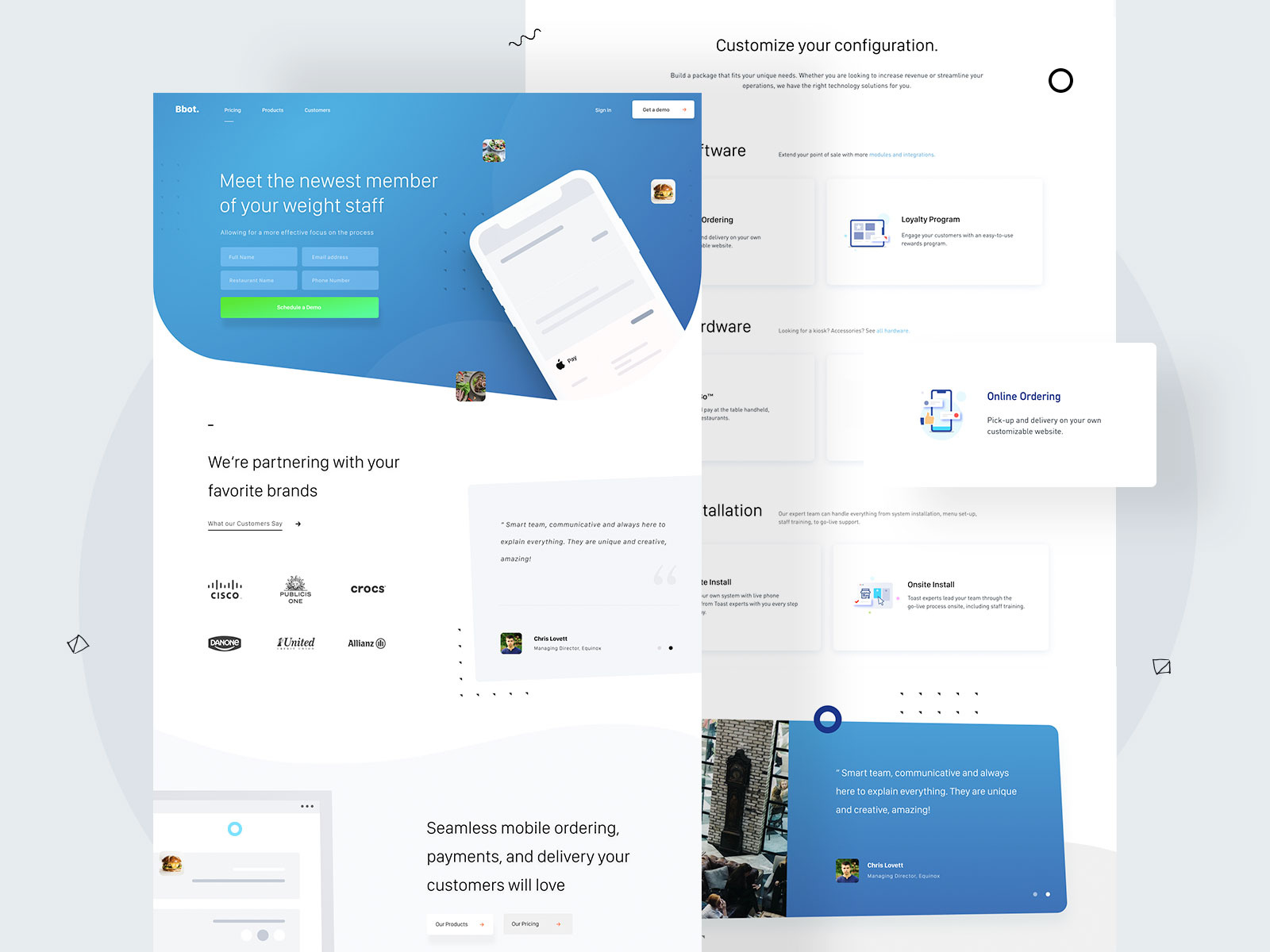 Bbot - Landing page + icons design by Dejan Baric on Dribbble