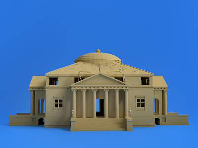 Villa Rotonda 3d art architecture blender 3d photoshop render