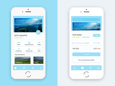 Trip booking app android app holiday hotel ios iphone mobile travel trip ui ux