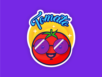 Sticker Mule - Tomato icon illustration sticker sticker mule tomato