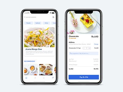 Food Order App favorite dish food ordering app ios 10 payment process ui ux design