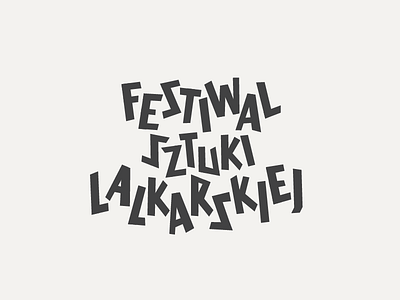 Festiwal Sztuki Lalkarskiej brand letters logo typography