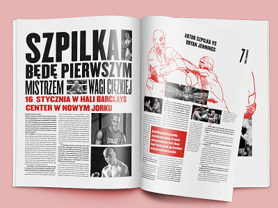 Magazine Ring (part 2) boxing illustration layout sport typograpy