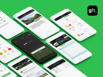 Golf Hubber app app design golf ios ui ux