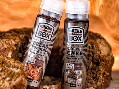 Bread Box E-Liquid (2018) branding design eliquid graphic design label design logo packaging packaging design vape