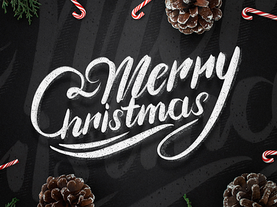 Merry Christmas christmas graphic design graphic designer hand lettering handwriting letter letters