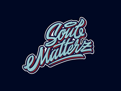 Soul Matterz calligraphy design handlettering lettering logo type