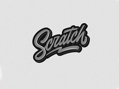 Scratch calligraphy design handlettering lettering logo type