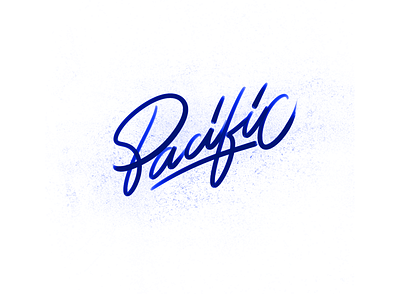 Pacific calligraphy design handlettering lettering logo type