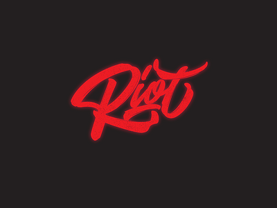 riot calligraphy design handlettering lettering logo type
