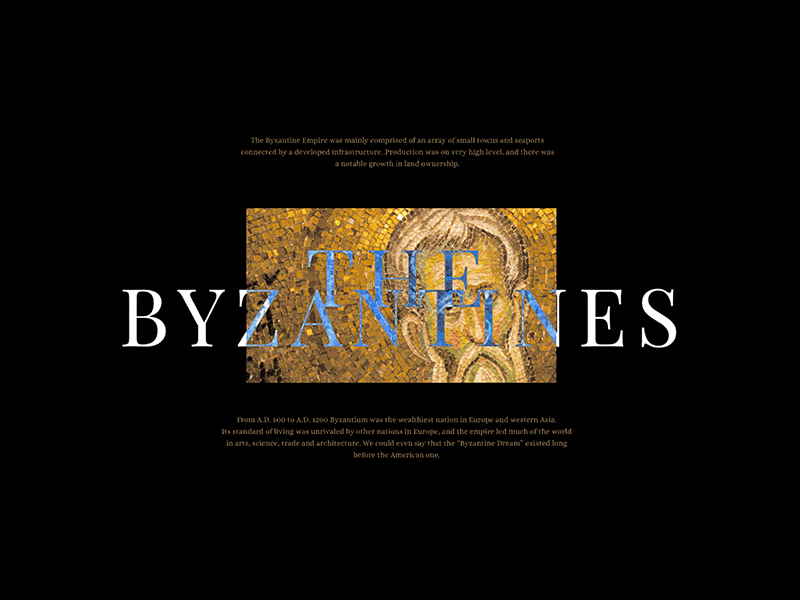 “The Byzantines” playing cards