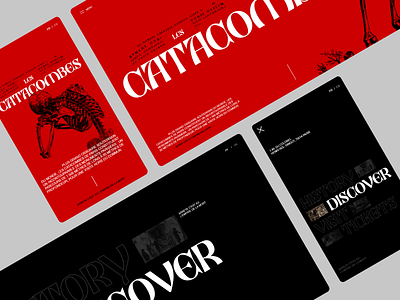 Les Catacombes de Paris awwwards behance black branding creativedesign design dribbble figma motiondesign red uianimation uiux visualdesign webdesign