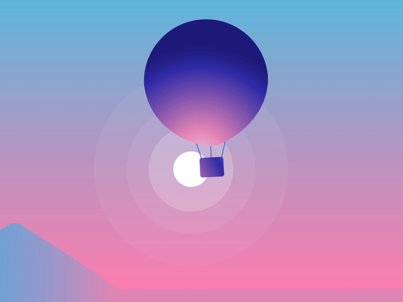 Balloon after effect gif gradient gradient animation motion motion design sunset weight gif