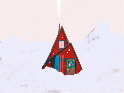 Winter house animated christmas house gif home mood new year snow winter winter is coming