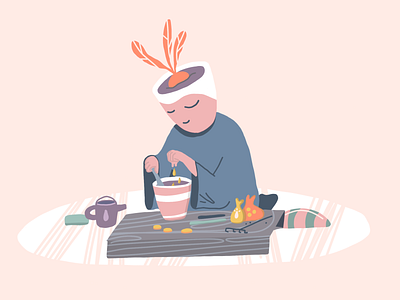 Plant character good day illustration plant plant illustration sweet thoughts сute