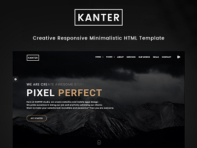 Kanter - Creative Responsive Minimalistic HTML Template agency business creative elegant landing minimal modern multipurpose personal photographs portfolio responsive