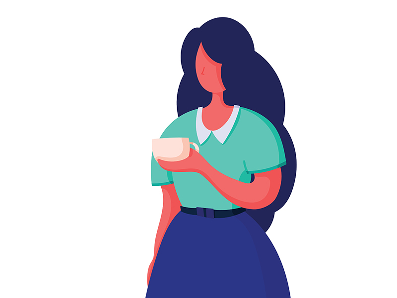 Office Woman by Elena Larvatus on Dribbble