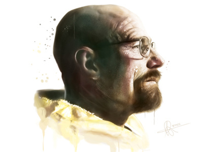 BREAKING BAD ILLUSTRATION. N1 cintiq digital art digital painting illustration portrait