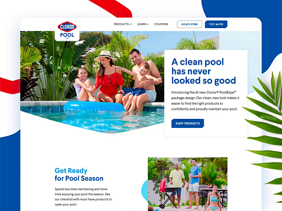 Clorox Pool&Spa animation design flat minimal protopie ui user experience user interface ux web design web design agency website