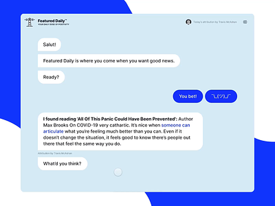 Featured Daily animation application chat chatbot design minimal protopie ui user experience user interface ux