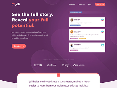 Jeli.io animation application design jeli minimal ui user experience user interface ux webdesign website