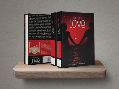 Just One Love Book Cover Template askomba beach book couple cover dark heart honey love lover loving moon ocean red sea studio teen teenager template youngteen