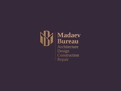 Madaev Bureau design logo logodesign monogram monogram design monogram letter mark monogram logo