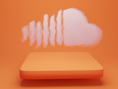 Soundcloud 3D icon