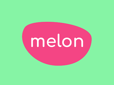 Melon logo art brand branding character design flat icon illustration lettering logo logo design logotype melon streaming typography vector watermelon