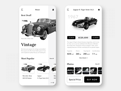 Vintage Car Auction Application application auction car cars classic cars ecommerce ios ios app mobile app mobile application mobile design mobile ui product design ui user experience user interface ux vehicle vintage car