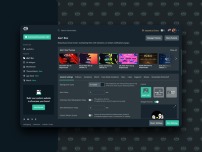 streamlabs dashboard