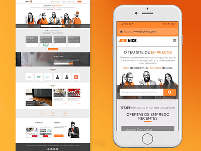 Website - Jobinice branding design ui ux web web design webdesign website website concept