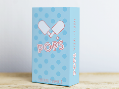 Popsicle Mockup blue package packaging pink pop popsicle summer