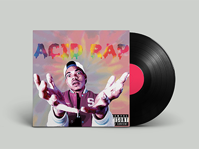 Acid Rap - Chance the Rapper Mixtape cover album chance color hip hop music rap record tie dye vinyl