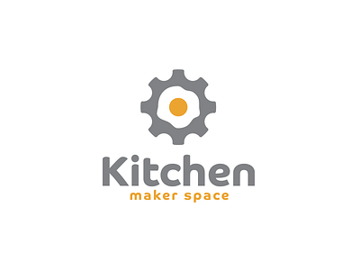 Kitchen MakerSpace logo branding engineering icon identity kitchen logo logos type typeface typography