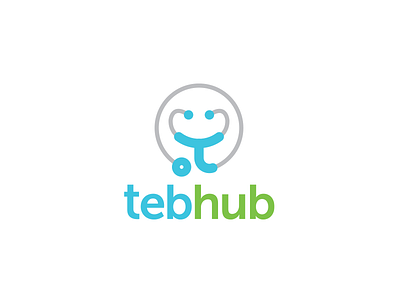 Tebhub medical community logo brand branding dubai egypt icon identity logo logos type typeface typography