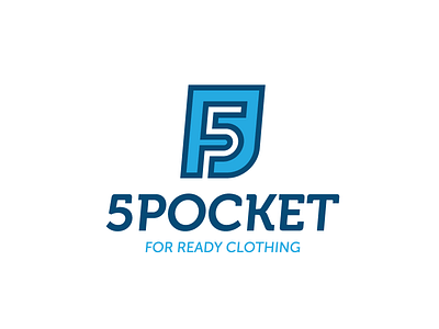 5pocket brand branding five icon iconic identity logo mark type typography