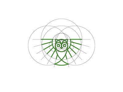 Owl Mark construction bird brand branding icon iconic identity logo mark owl type typography