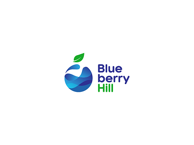 Blue berry hill logo brand branding icon iconic identity juice logo mark type typography