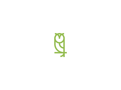Owl Mark bird brand branding icon iconic identity logo mark minimal owl symbol