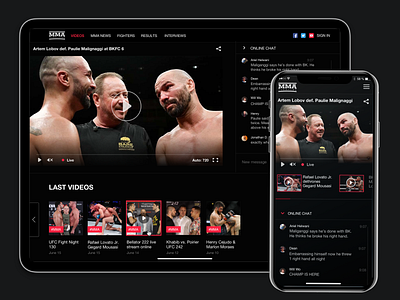 Concepr of web and app /mma