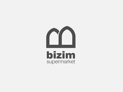 Bizim Supermarket Logo creative letter letter b logo logodesign logomark logotype mark symbol typework