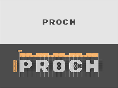 Proch logotype typography logo typography mark