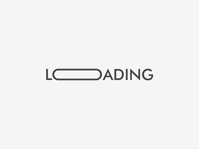 Loading typographical logo