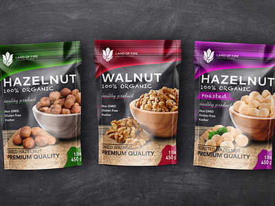 Dried nuts packaging design