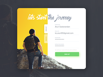 Daily UI 001 - Sign Up