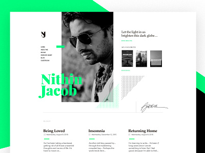Nithin Jacob - Portfolio design dribbble! logo redesign sketch