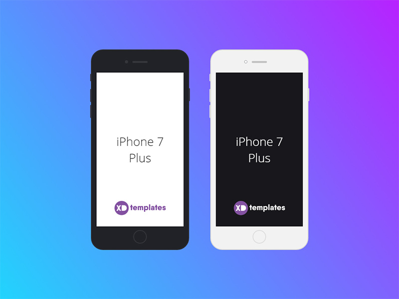 Download IPhone 7 Plus Mockup Adobe XD by XDTemplates on Dribbble